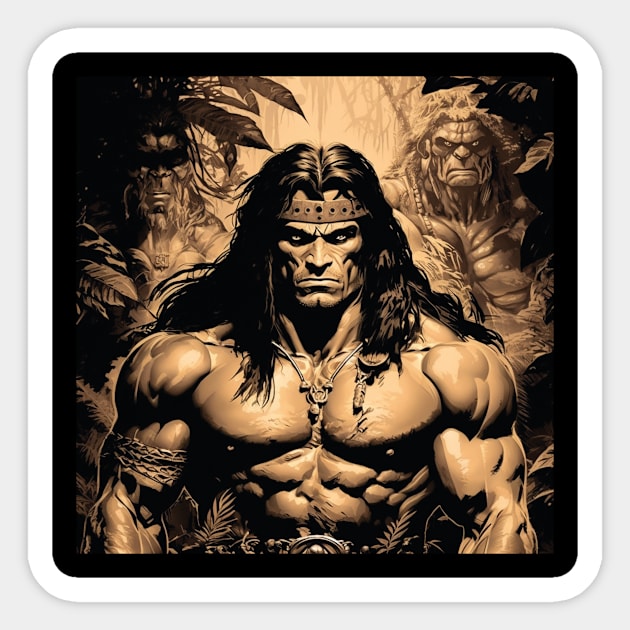 barbarian Sticker by rocknerd